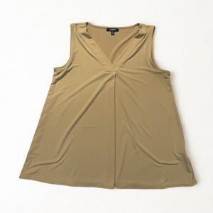 Women’s Premise Brand Sleeveless V-Neck Blouse Yellow Size Small